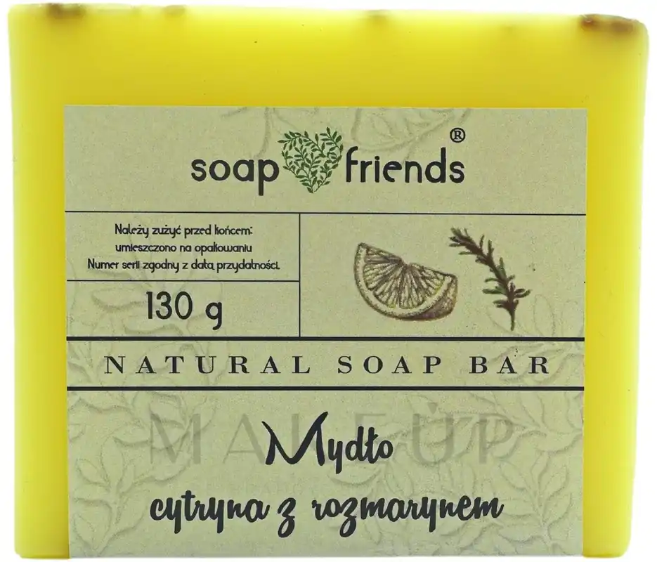 Natural Lemon & Rosemary Body Soap - Bath and Body