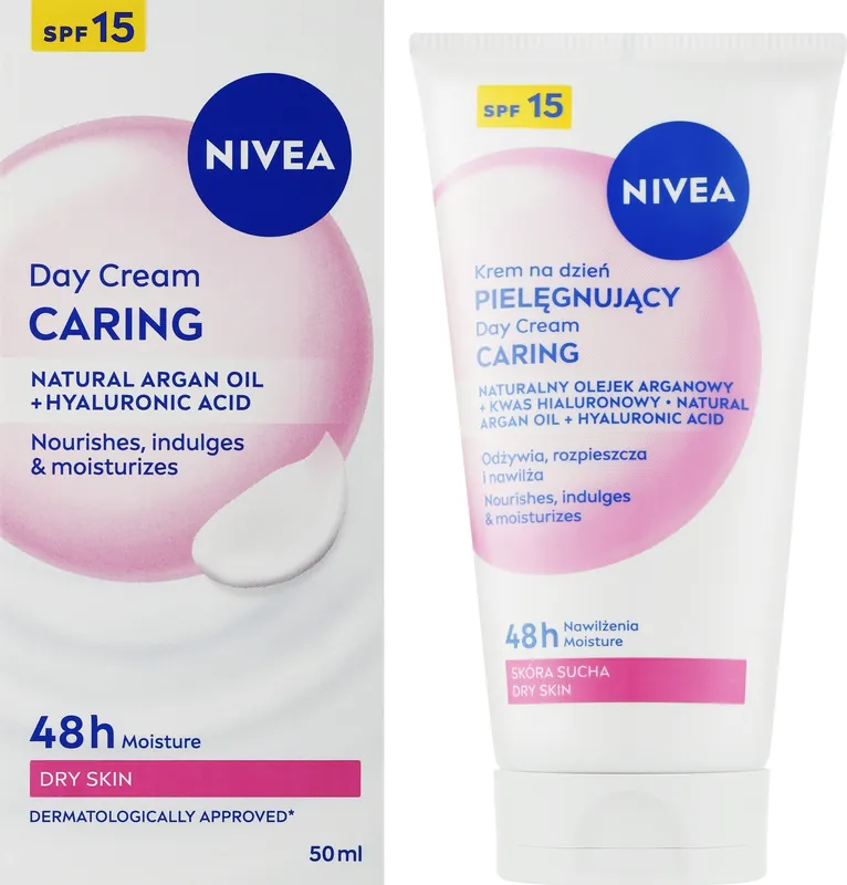 Nourishing day cream with argan oil and hyaluronic acid - Skin Care Products