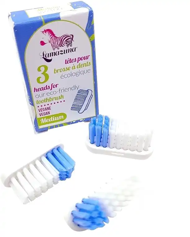 Electric Medium Toothbrush Head, 3 pcs - Bath and Body