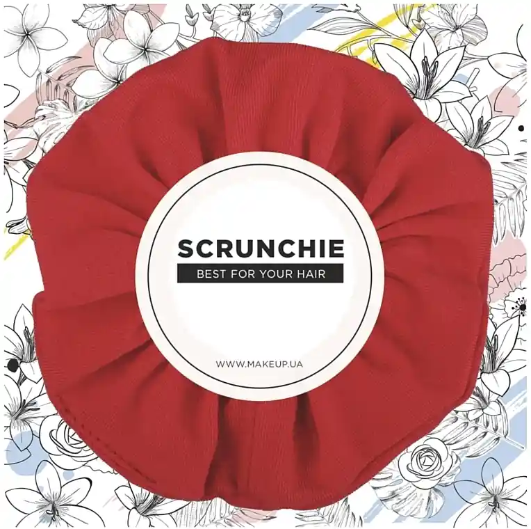 Knit Classic Scrunchie, Red - Accessories