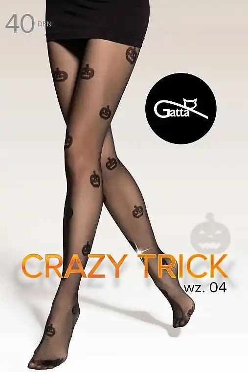 Tights 'Crazy Trick W.04', 40 Den, nero - Clothes