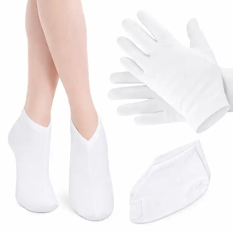 Cosmetic Set of Cotton Gloves and Socks - Accessories