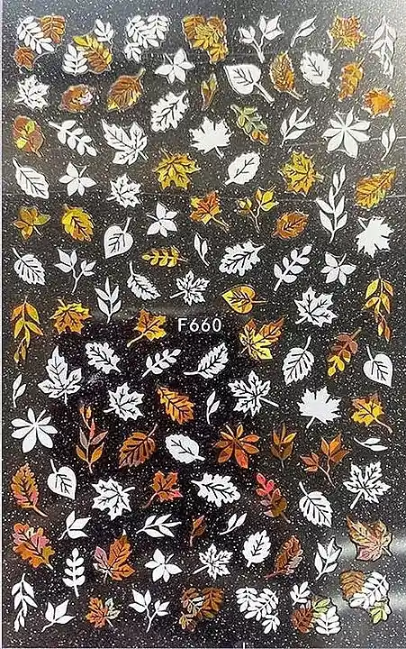 Self-Adhesive Nail Stickers "Autumn Leaves", F660
