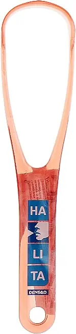 Tongue Cleaner Brush & Scraper, red - Bath and Body