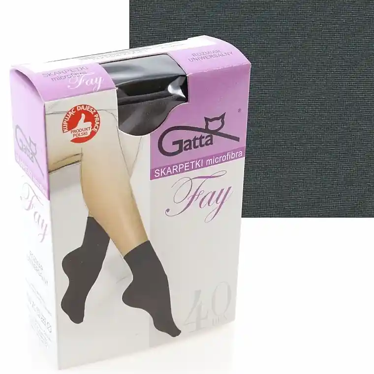 Women's Socks "Fay" 40 Den, graphite - Clothes