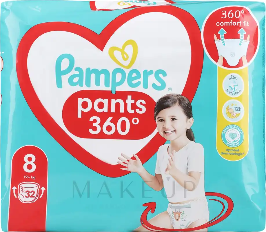 Diaper Pants, size 8, 17+ kg, 32 pcs - Health & Care