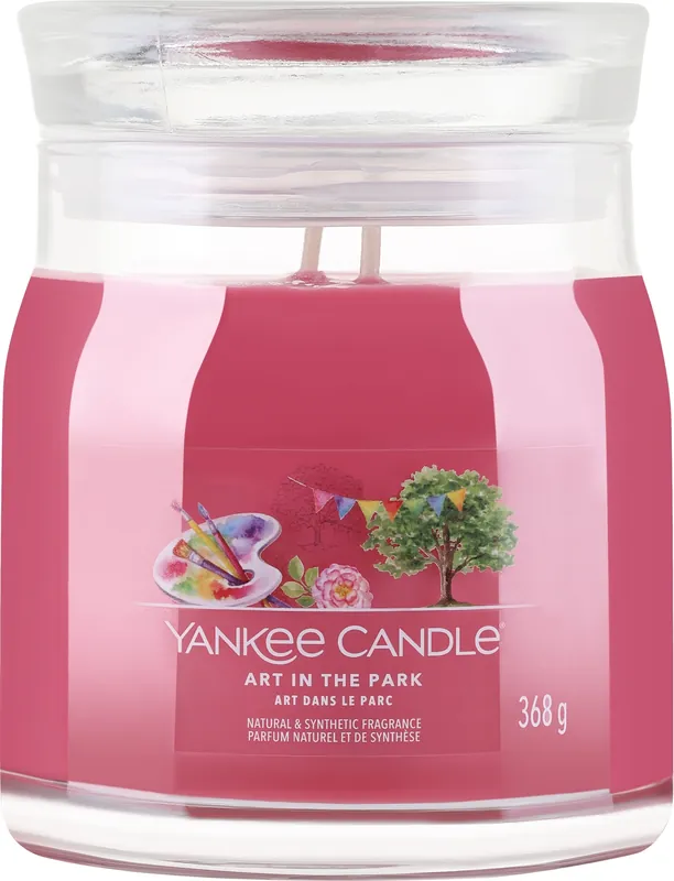 Scented Candle in Jar 'Art In The Park', 2 wicks - Bath and Body
