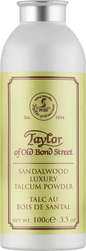 Taylor of Old Bond Street Sandalwood Luxury Talcum Powder - Bath and Body