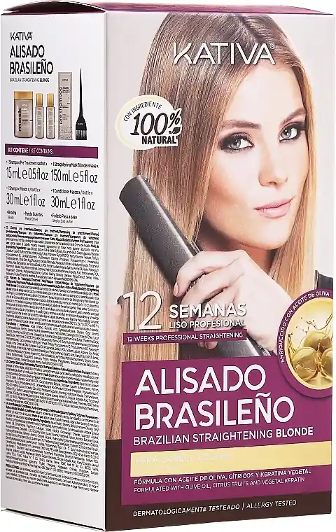 Blonde Hair Keratin Straightening Kit