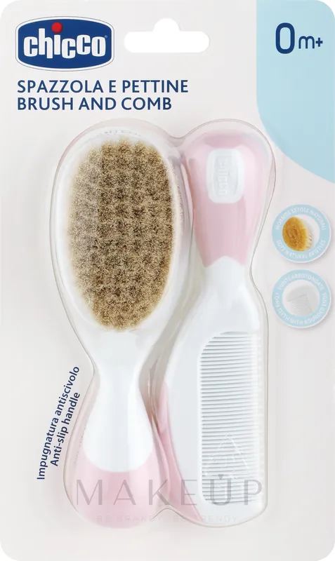 Baby Comb & Hair Brush, pink - Accessories