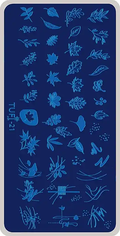 Stamping Plate, #21 - Nails