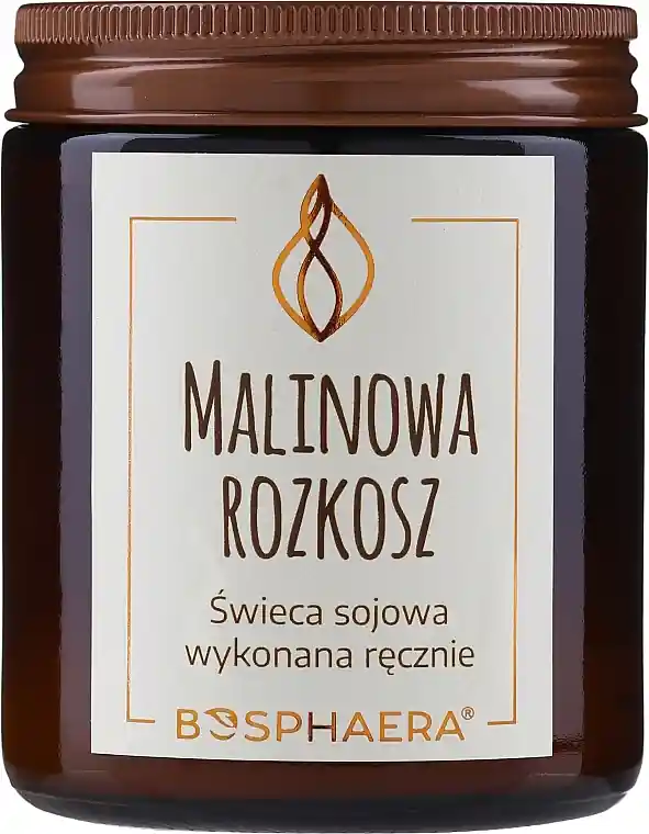 Scented Soy Candle "Raspberry Delight" - Bath and Body
