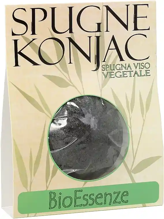 Face Cleansing Sponge, black - Accessories