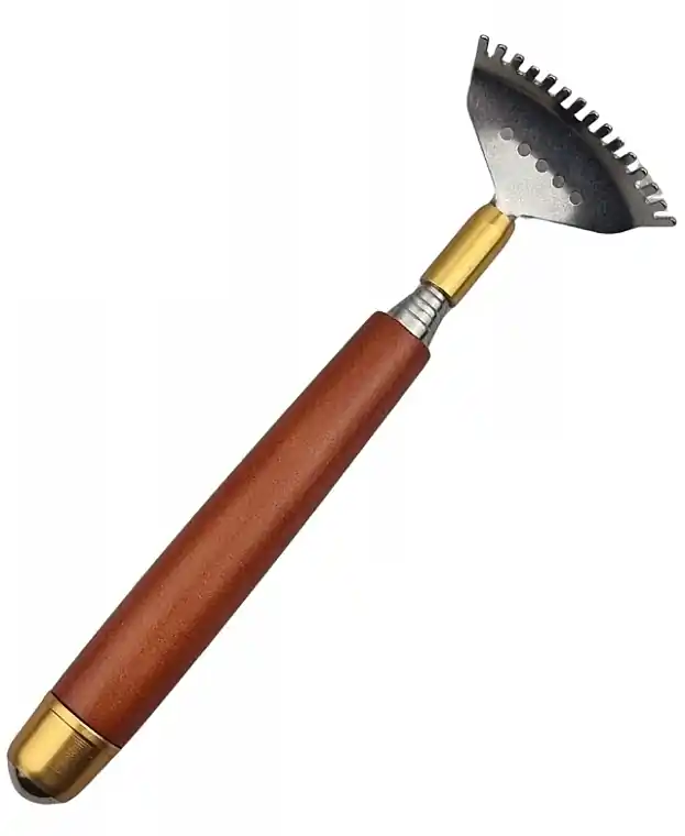 Rake Back Scraper, foldable, brown - Accessories