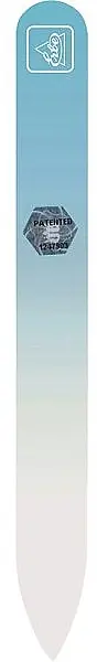 Glass Nail File 14 cm, pastel-light blue