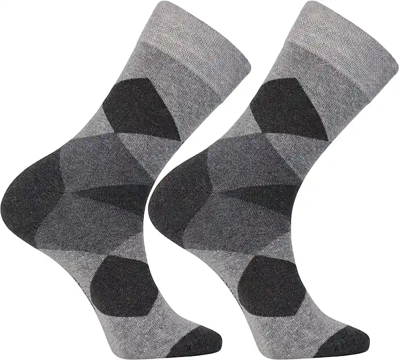 Men's Long Socks "Casual", CML400-054, gray