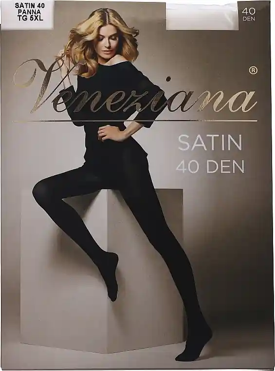 Women's Tights "Satin", 40 Den, panna - Clothes
