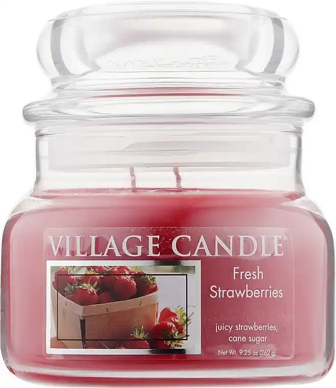 Scented Candle in Jar "Fresh Strawberry" - Bath and Body