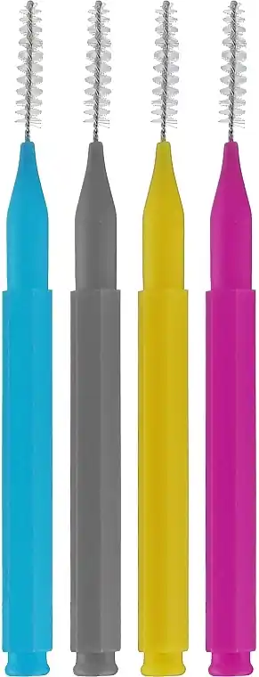 Brow Lamination Nano-Brushes, multicolor, 4 pcs