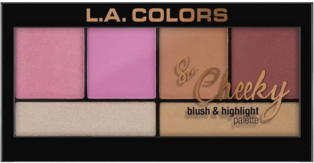 L.A. Colors So Cheeky Blush and Highlight Palette - Makeup