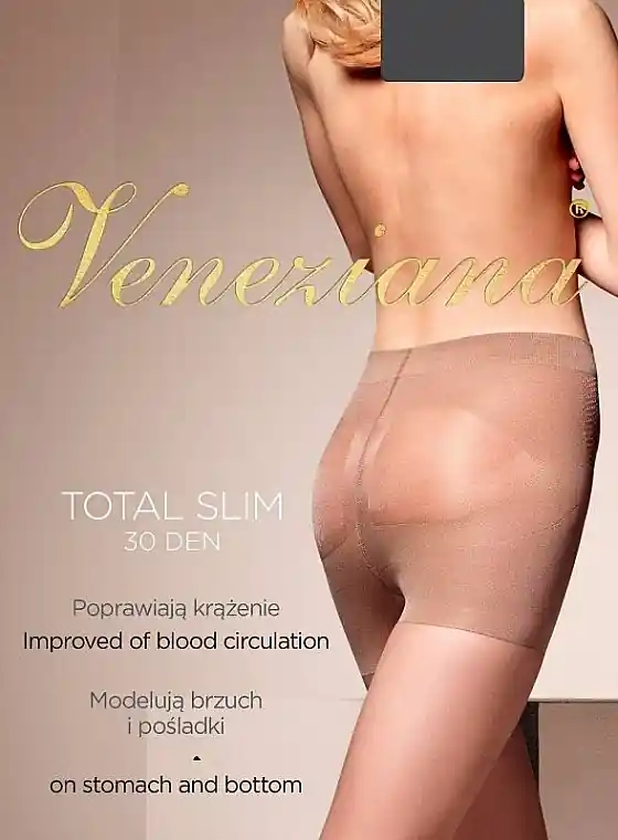 Women's Tights "Total Slim", 30 Den, grafitto - Clothes