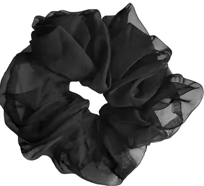 Chiffon Scrunchie, black - Accessories