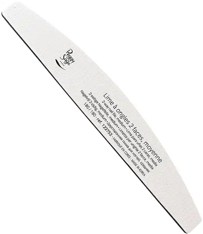 Double-Sided Nail File 180/180, white