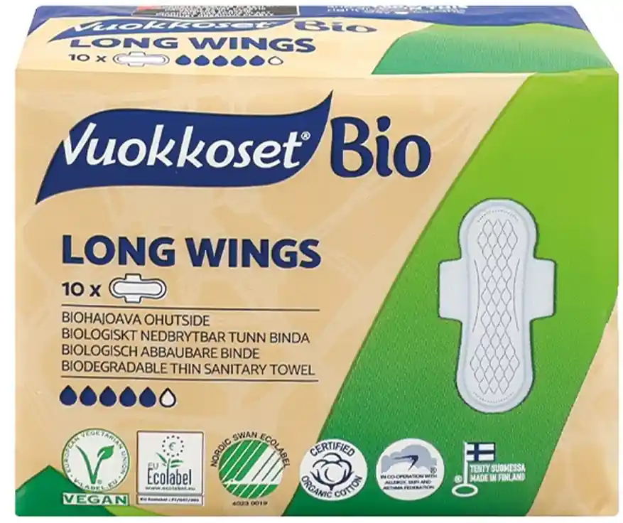 Sanitary Pads with Wings, 10 pcs - Bath and Body