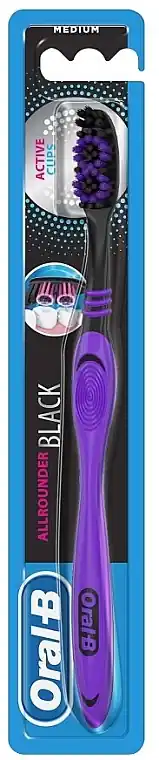 Medium Toothbrush, "Allrounder", purple - Bath and Body