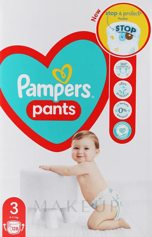 Diaper Pants, size 3, 6-11 kg, 128 pcs