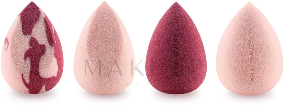 Mini Sponge Set, berry/pink/slanted pink/slanted pink-berry