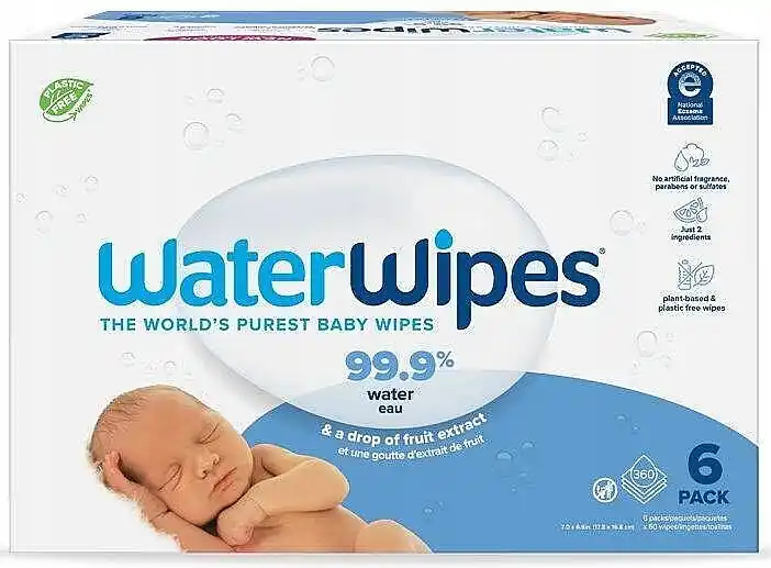 Baby Wet Wipes, 6x60 pcs., cardboard - Accessories