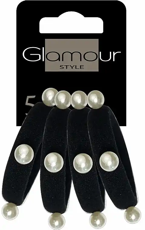 Hair Ties, black with pearls - Accessories