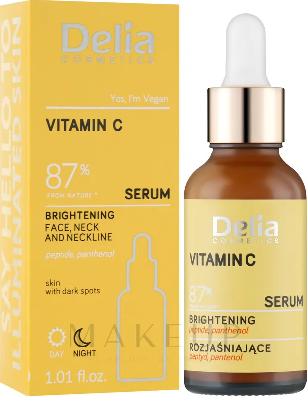 Brightening Face, Neck & Decollete Serum with Vitamin C - Skin Care Products