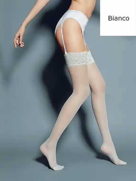 Women's Stockings "Calze Mary" 15 Den, bianco - Clothes