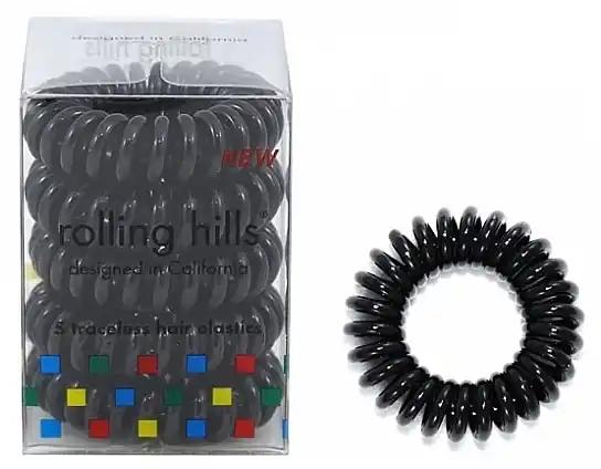 Traceless Hair Rings, black - Accessories