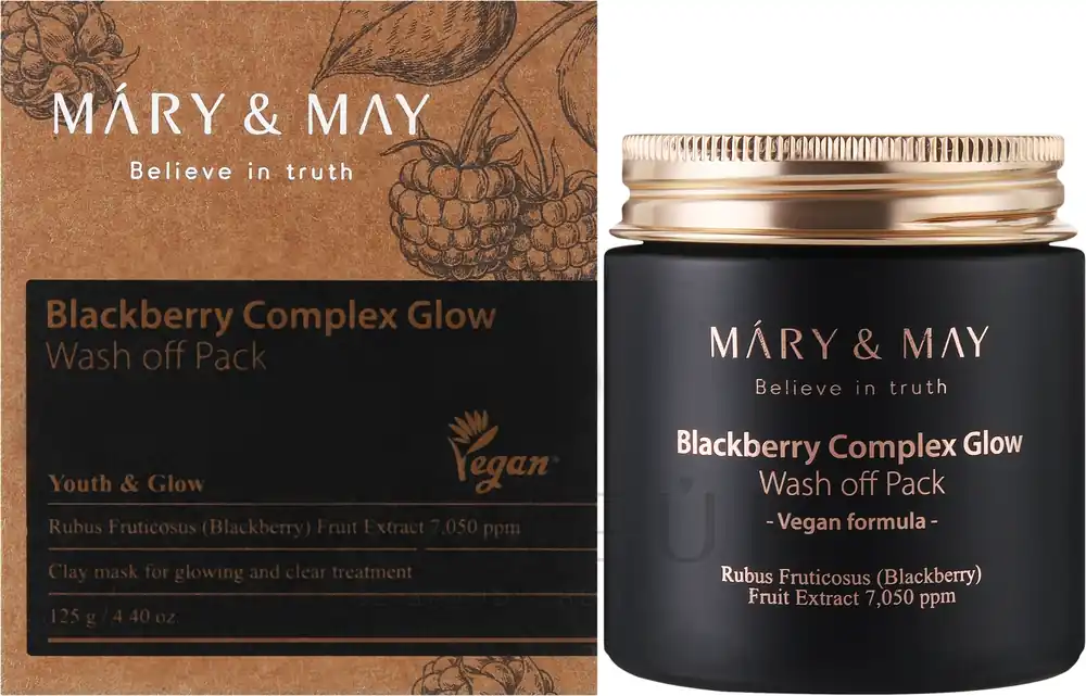Antioxidant Clay Face Mask with Blackberries - Skin Care Products