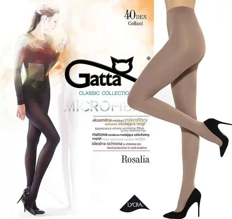 Rosalia Tights 40 Den, latte - Clothes