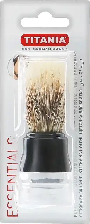 Shaving Brush, black (glass) - Men