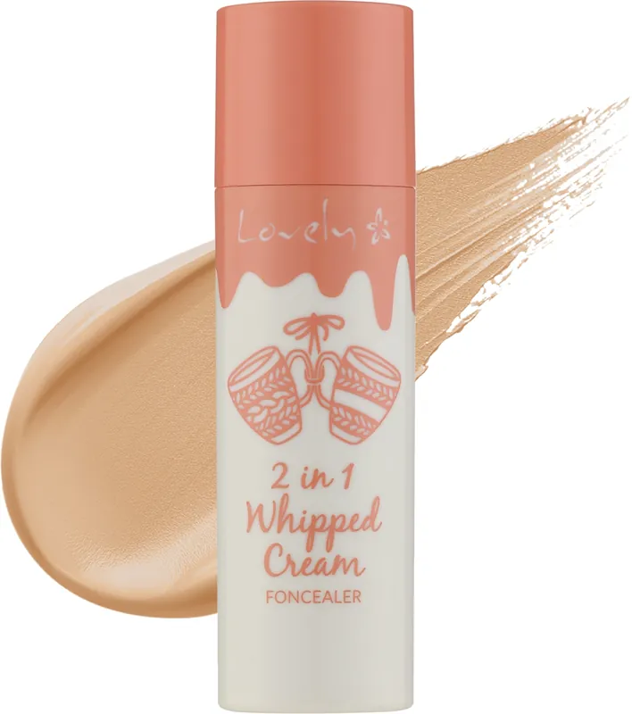 Lovely 2in1 Whipped Cream Foncealer - Makeup