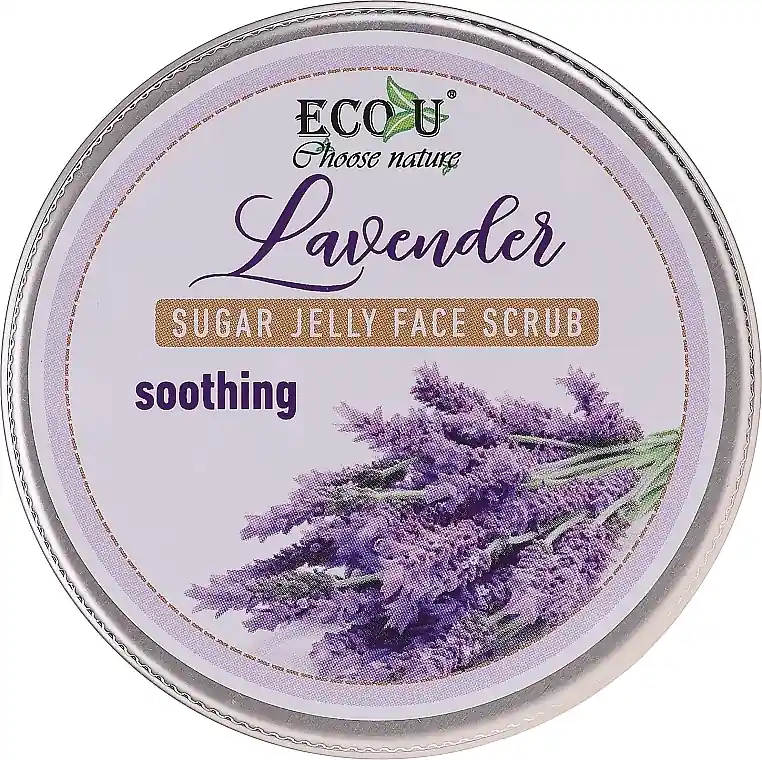 Soothing Face Scrub with Sugar Jelly and Lavender - Skin Care Products