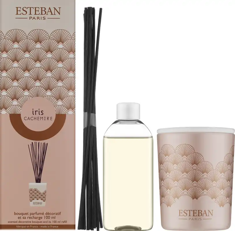 Esteban Iris Cachemire Scented Decorative Bouquet - Bath and Body