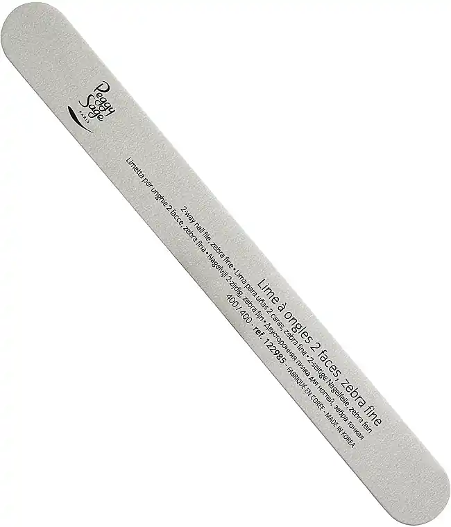 Double-Sided Nail File, 400/400, zebra