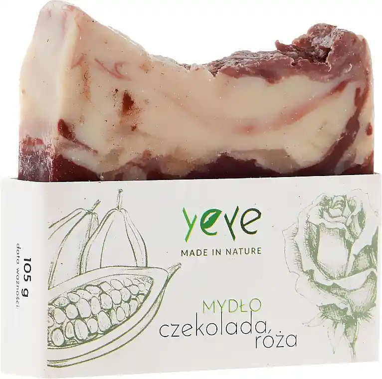 100% Natural Soap "Chocolate and Rose" - Bath and Body