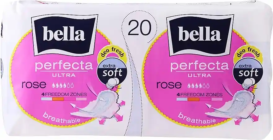 Sanitary Pads Perfecta Rose Deo Fresh Soft Ultra, 10+10 pcs - Bath and Body