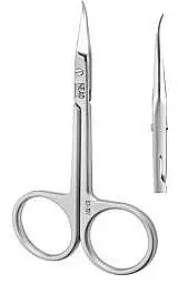 X-line Professional Cuticle Scissors, 18 mm blades, hook-shaped tip