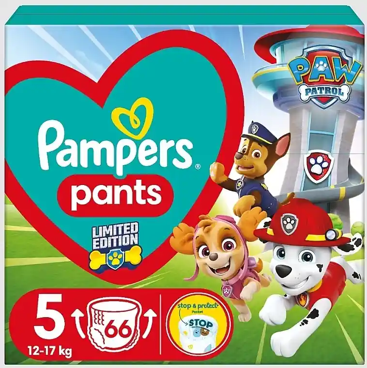 Diaper Pants, size 5 (12-17 kg), 66 pcs