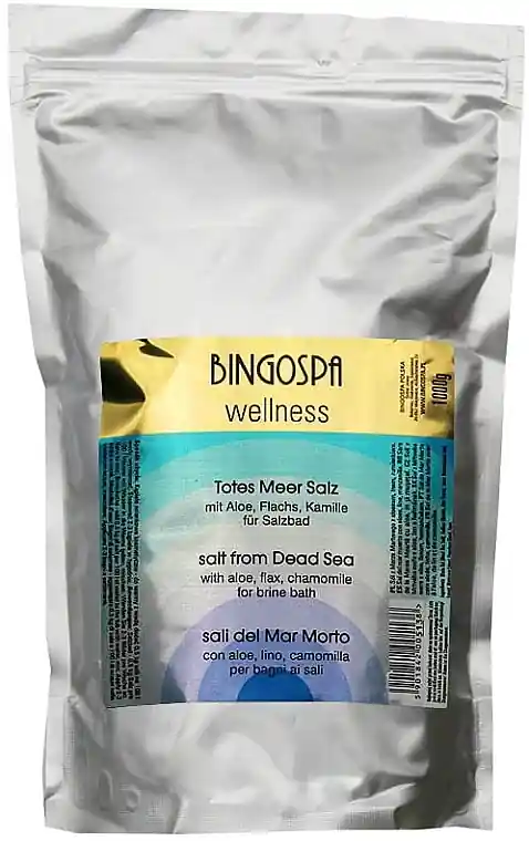 Dead Sea Salt with Aloe Vera, Chamomile & Flax - Bath and Body