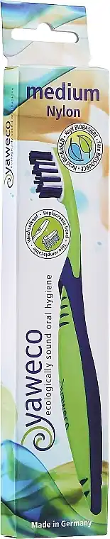 Medium Hard Toothbrush, green-blue