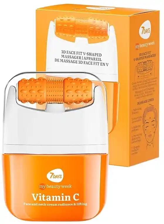Face & Neck Roller Cream with Vitamin C - Skin Care Products